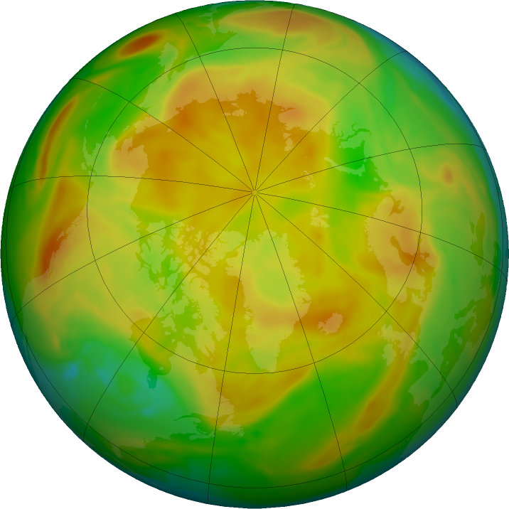 Arctic ozone map for 12 May 2022